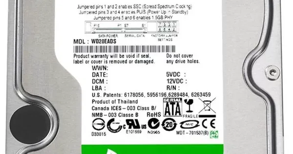Western Digital Green 2TB 7.2K RPM 3.5inch SATA hard Disk WD20EADS